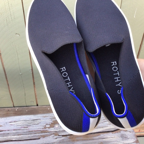 ROTHY'S Classic Black Slip On The Sneakers US 9.5 - Picture 3 of 8